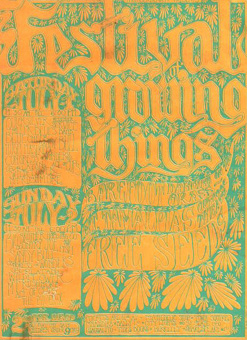 Thunderheaven Presents Festival Of Growing Things, Mt. Tamalpais Outdoor Theatre, Marin County, Calif., 1. / 2. 7. 1967, Quicksilver Messenger Service, Steve Miller Blues Band, Blue Cheer, Hugh Masekela, Big Brother & The Holding Company, Country Joe & The Fish, The Phoenix, Sandy Bull, Congress Of Wonders, Charlatans, Ace Of Cups, Wildflower, Mt. Rushmore