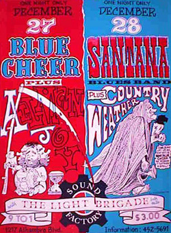 27. / 28. 12. 1967, Blue Cheer, Allman Joy, Santana Blues Band, Country Weather