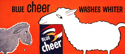 Blue Cheer poster produced for Procter & Gamble by Young & Rubicam, 1956